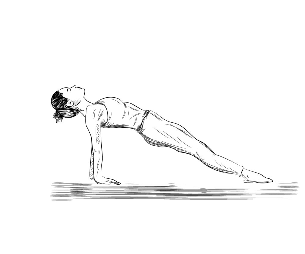 Yoga Pose On Your Knees Back Stock Illustration 1709785153 | Shutterstock
